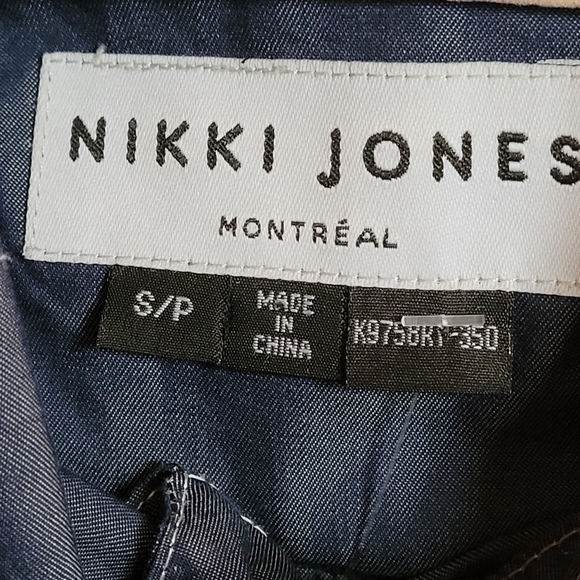 Nikki Jones Montreal Jacket Chambray Blue Lightweight Cinched Waist - Picture 6 of 6